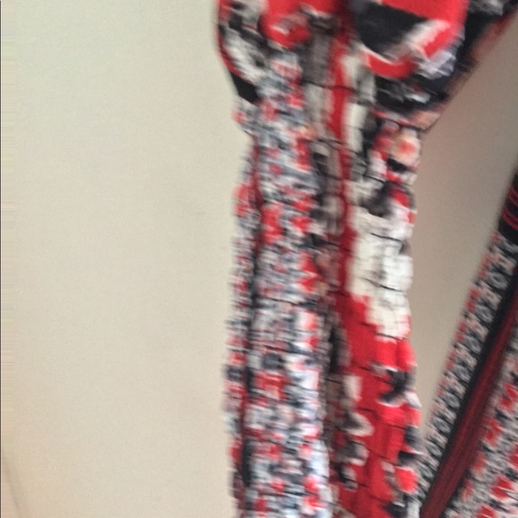 Shirted waist Scarf print Maxi dress - Picture 2 of 13